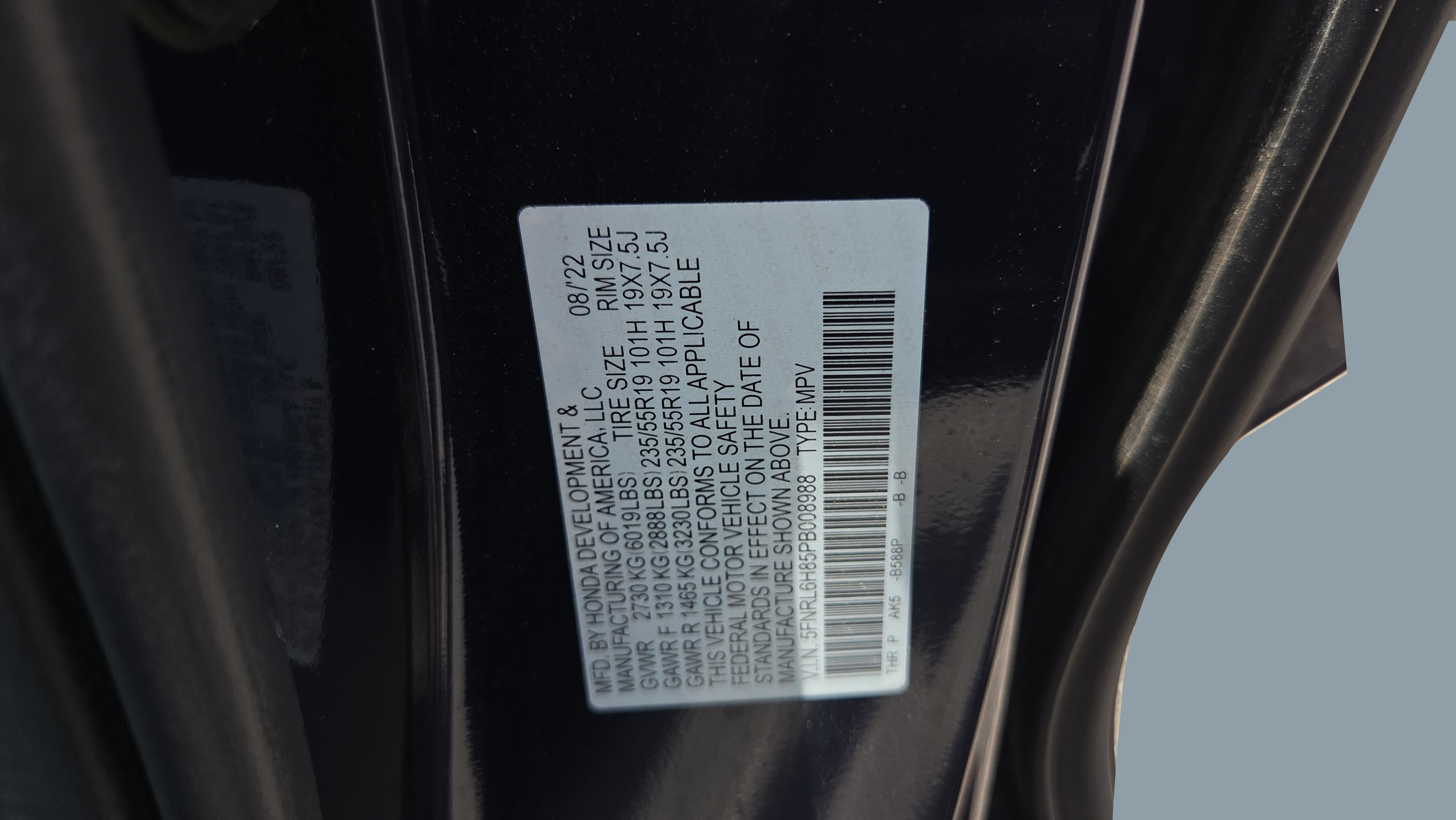 Certified 2023 Honda Odyssey Touring image 19