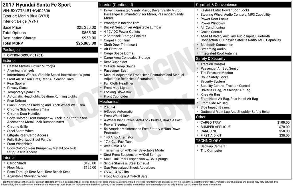 Used 2017 Hyundai Santa Fe Sport image 31