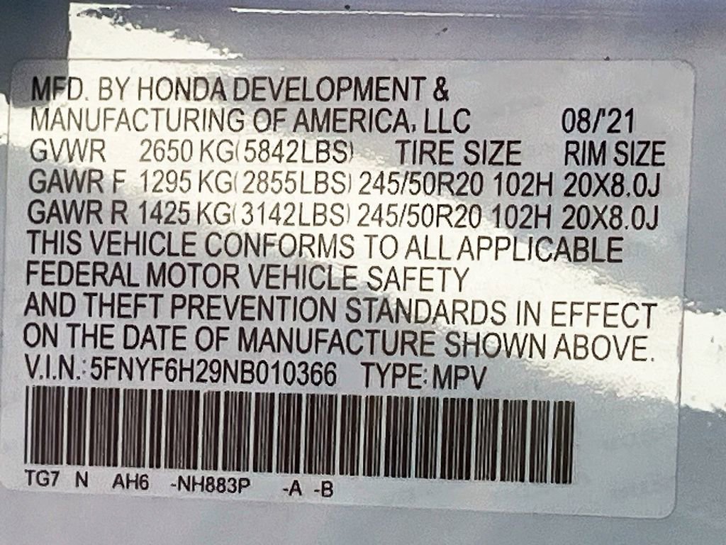 Used 2022 Honda Pilot Special Edition image 32