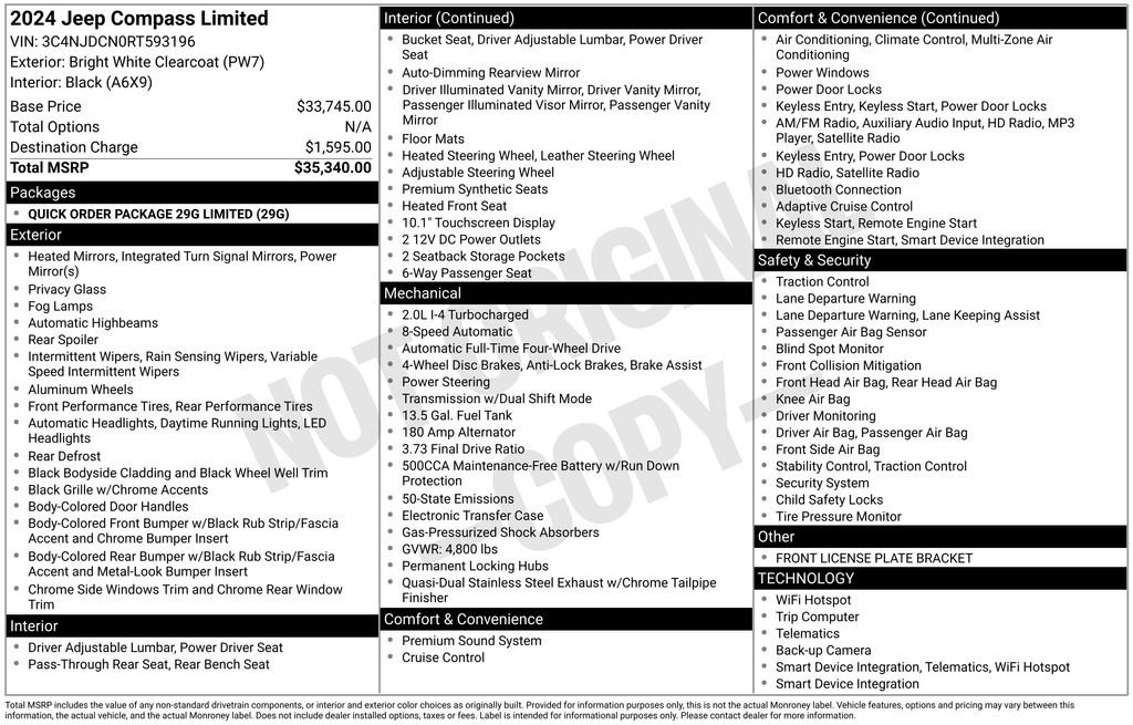 Used 2024 Jeep Compass Limited image 3