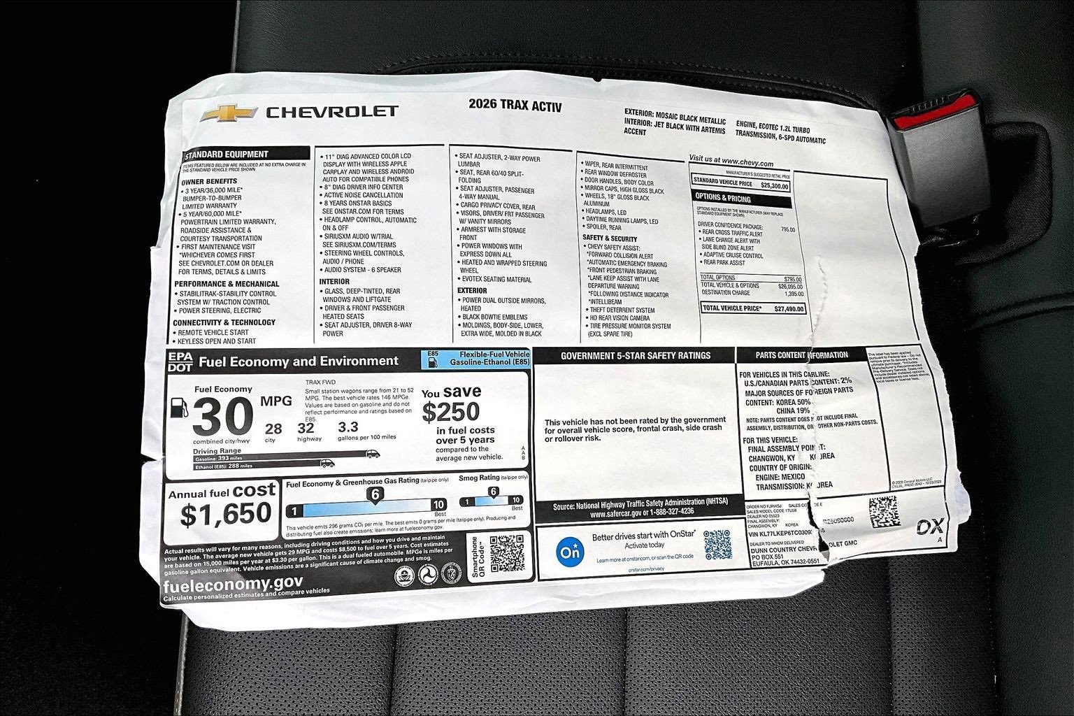 New 2026 Chevrolet Trax ACTIV w/ Driver Confidence Package image 14