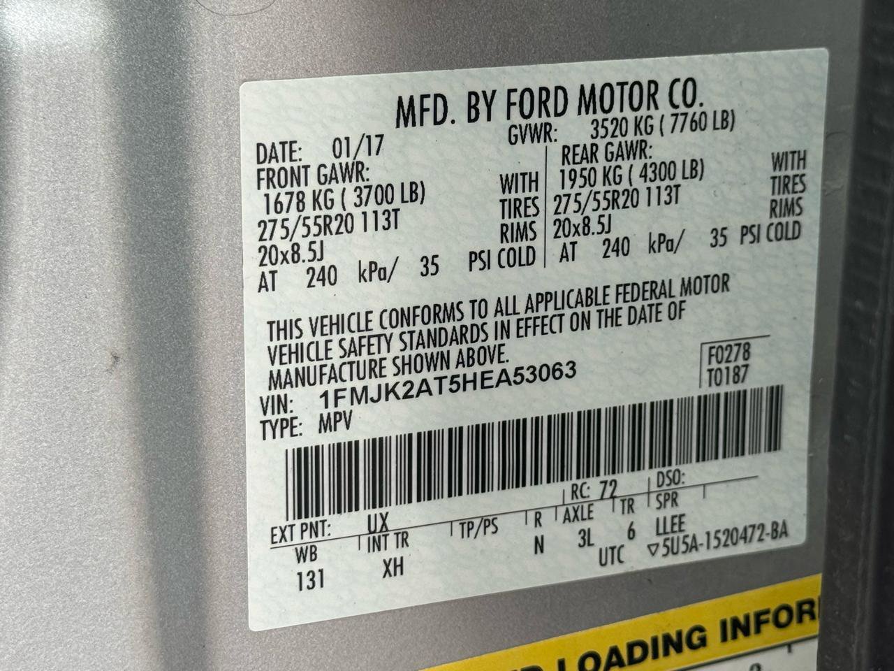 Used 2017 Ford Expedition EL Limited image 24