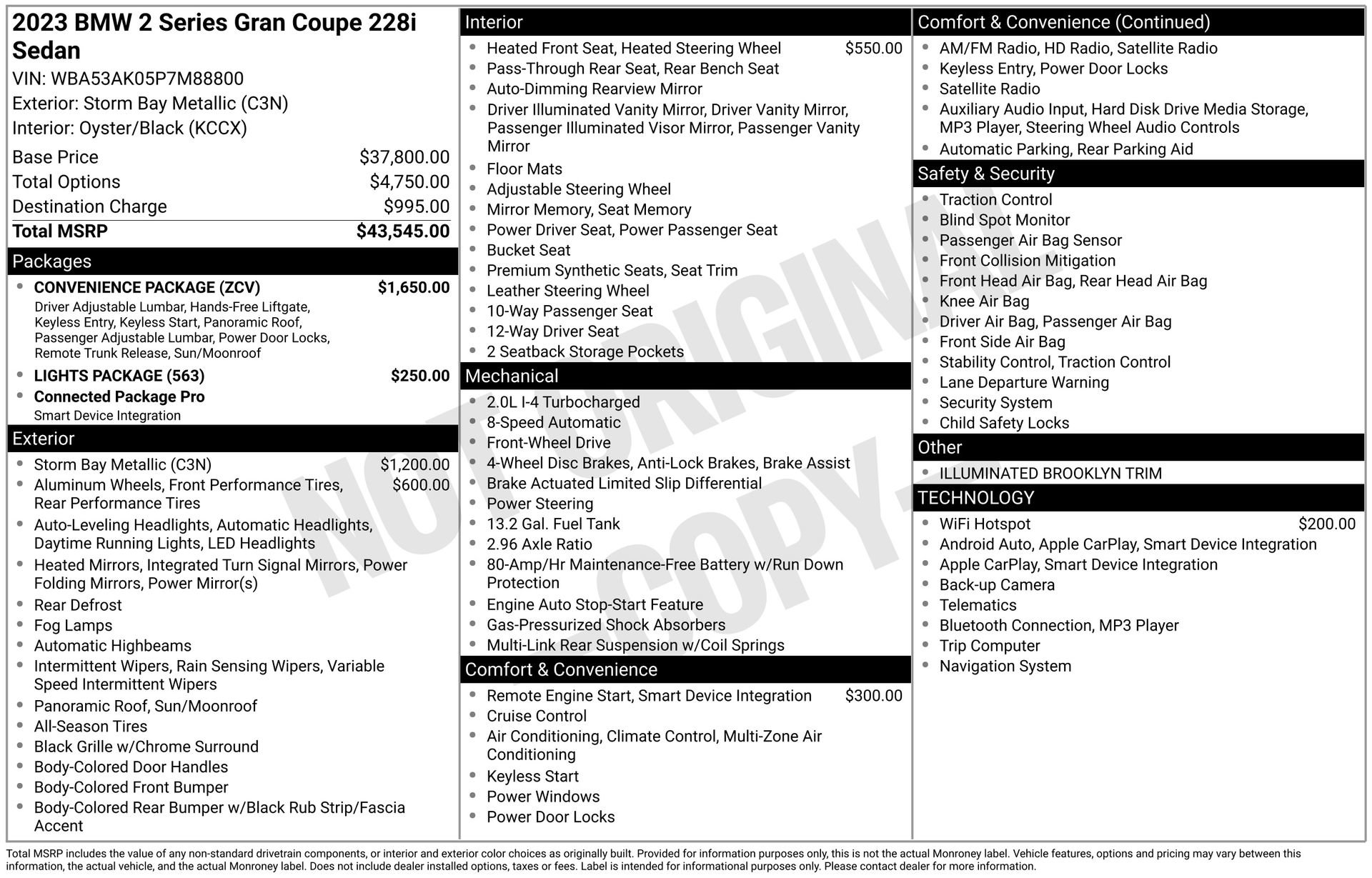 Used 2023 BMW 228i Gran Coupe w/ Convenience Package image 66