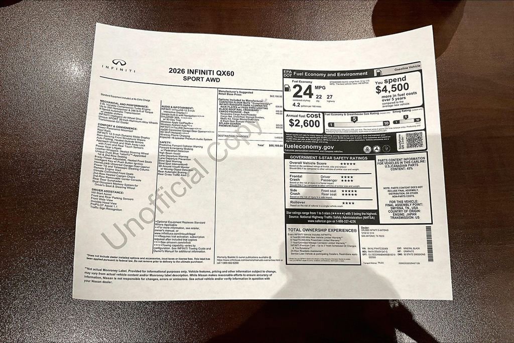 New 2026 INFINITI QX60 Sport image 40