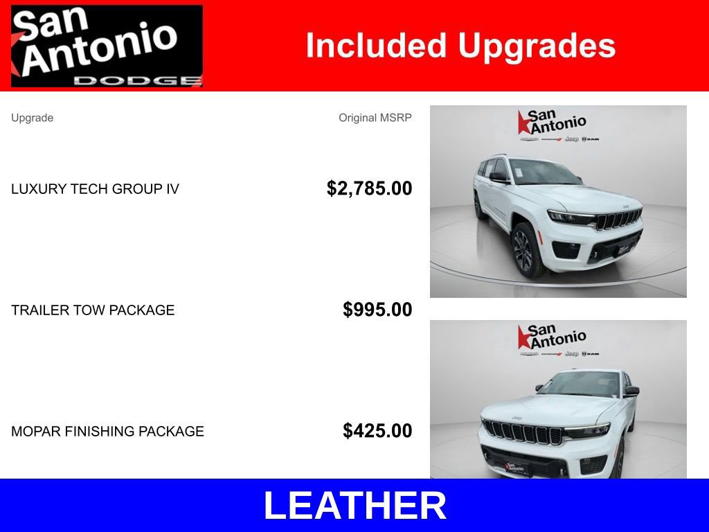 New 2025 Jeep Grand Cherokee L Overland w/ Luxury Tech Group IV AWD/4WD image 7