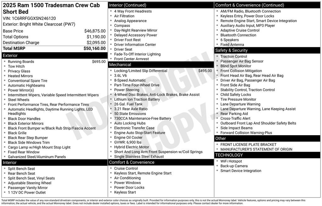New 2025 RAM 1500 Tradesman image 2