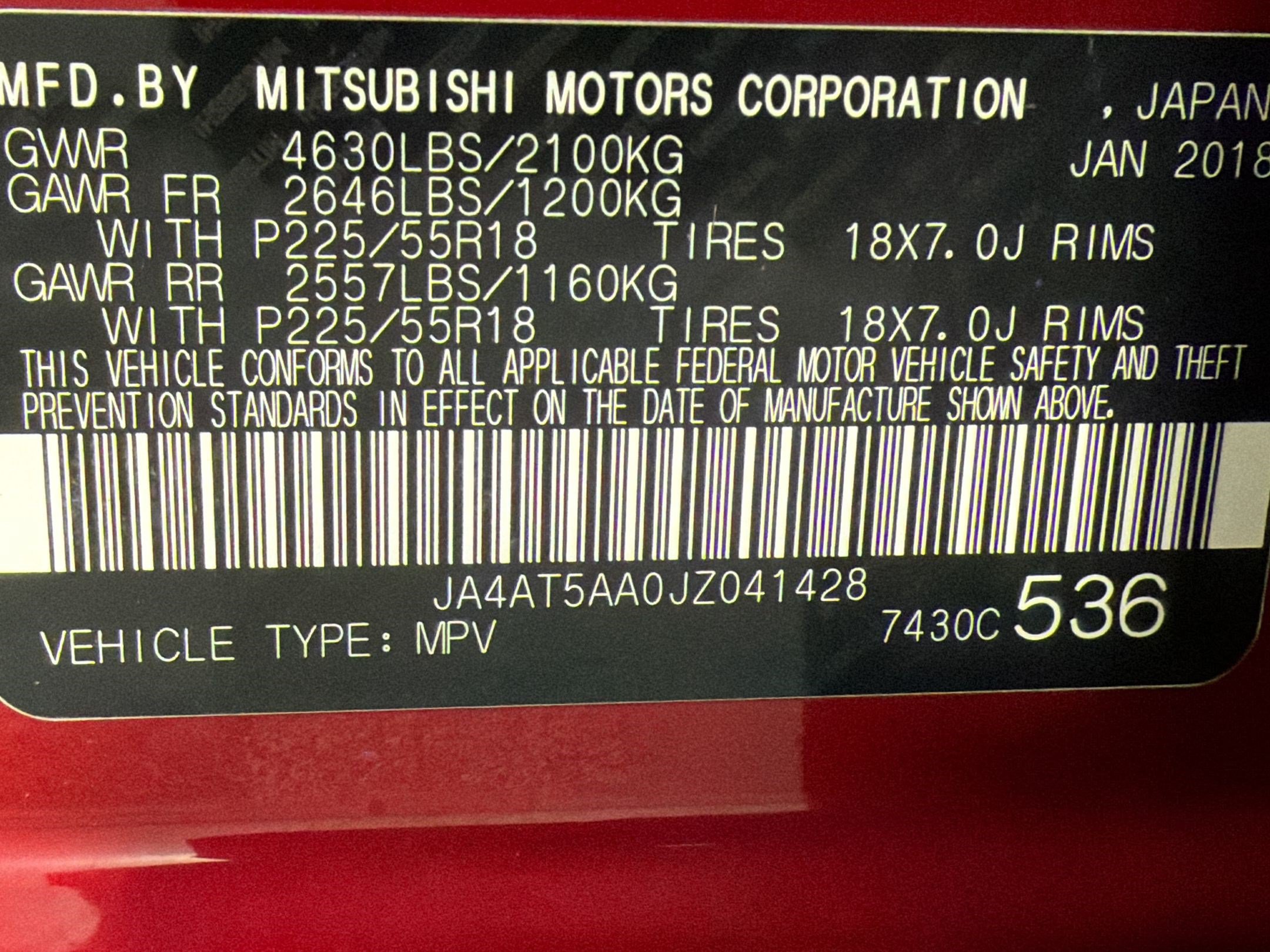 Used 2018 Mitsubishi Eclipse Cross SE AWD/4WD image 21