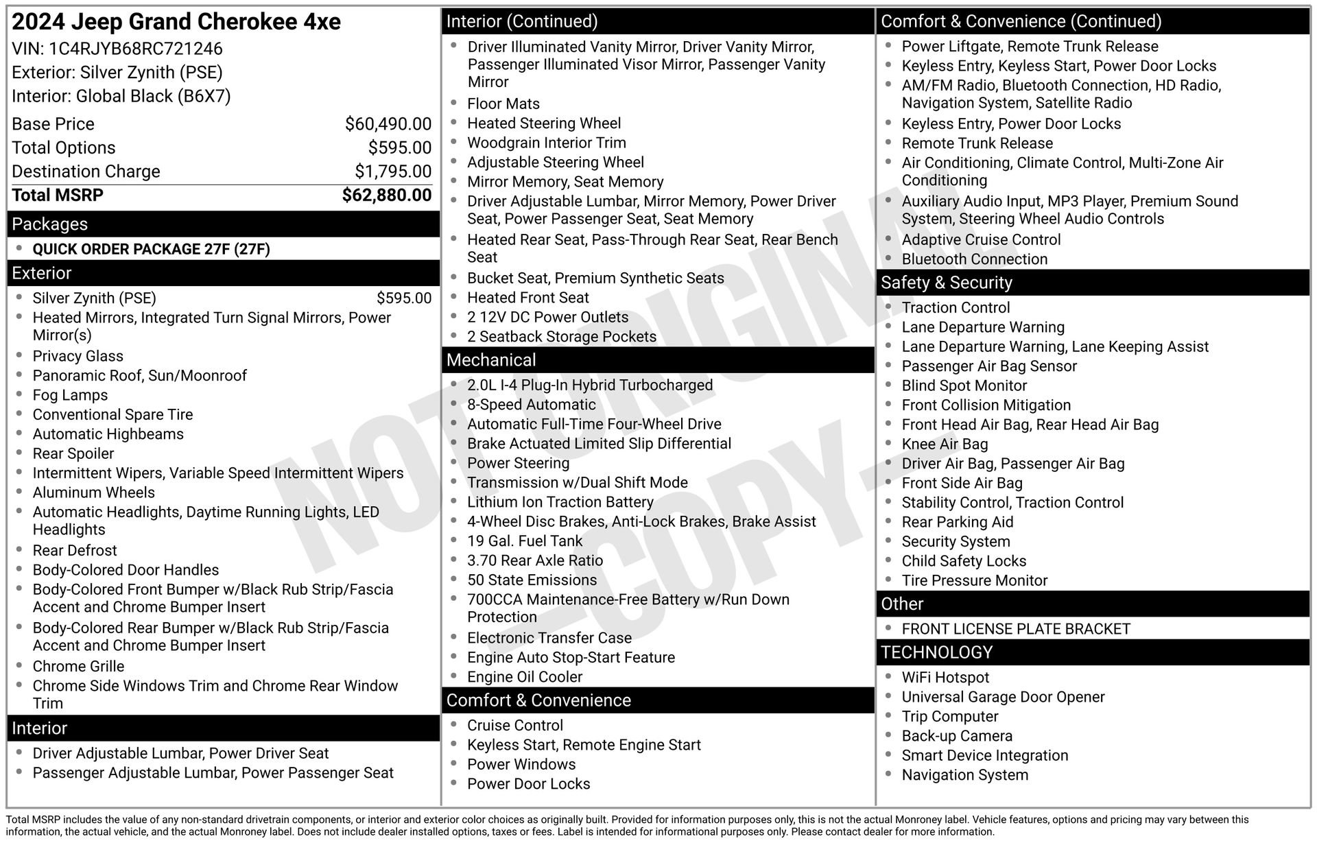 Used 2024 Jeep Grand Cherokee Limited 4xe AWD/4WD image 45