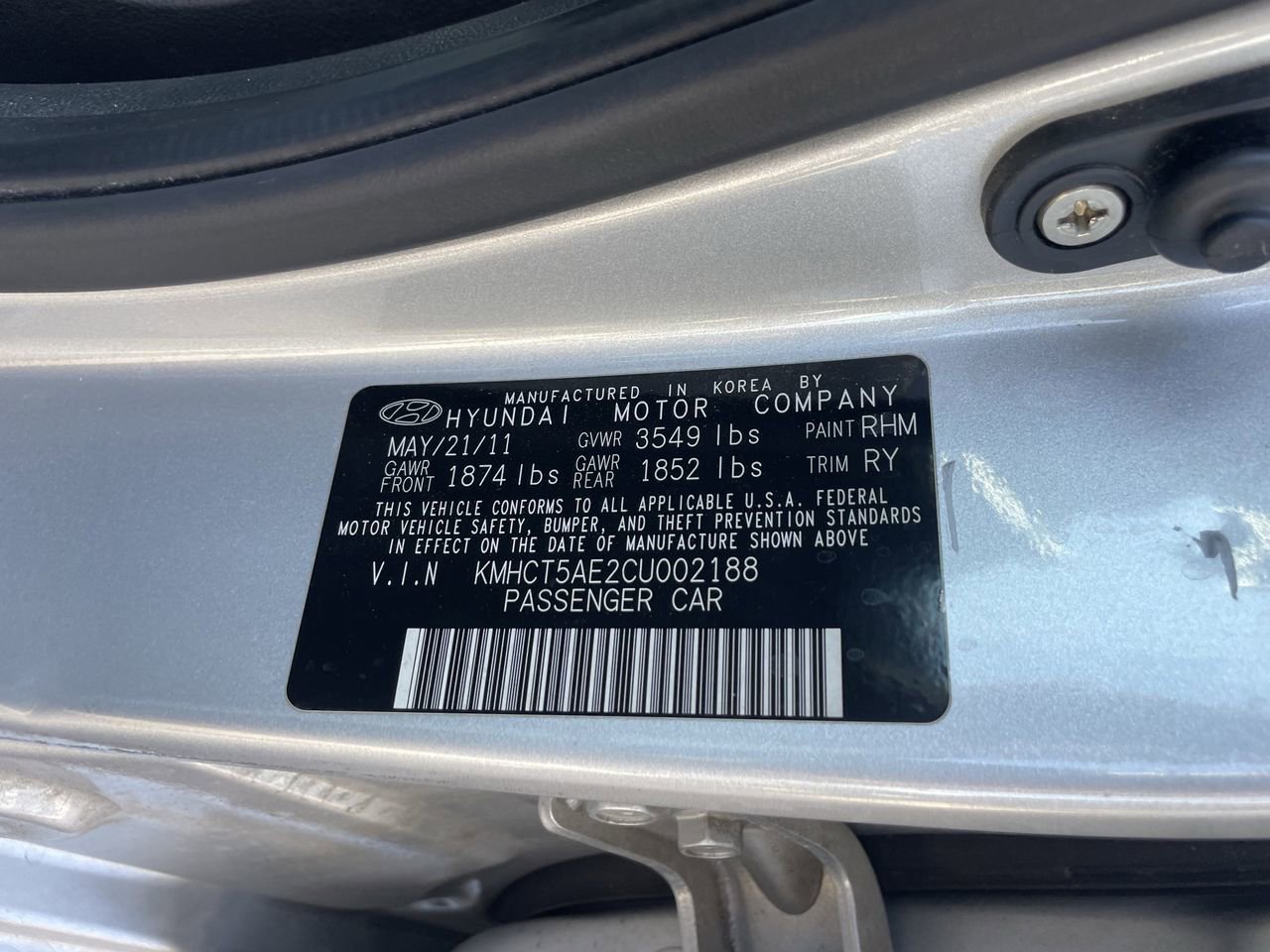 Used 2012 Hyundai Accent GS FWD image 10