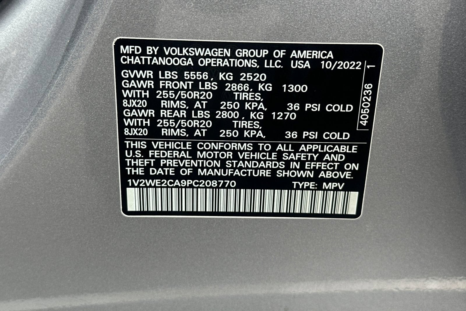 Certified 2023 Volkswagen Atlas Cross Sport SE FWD image 28