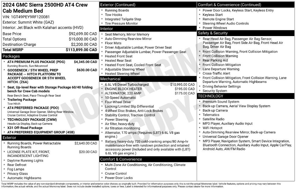 Used 2024 GMC Sierra 2500 AT4 w/ AT4 Premium Plus Package AWD/4WD image 11