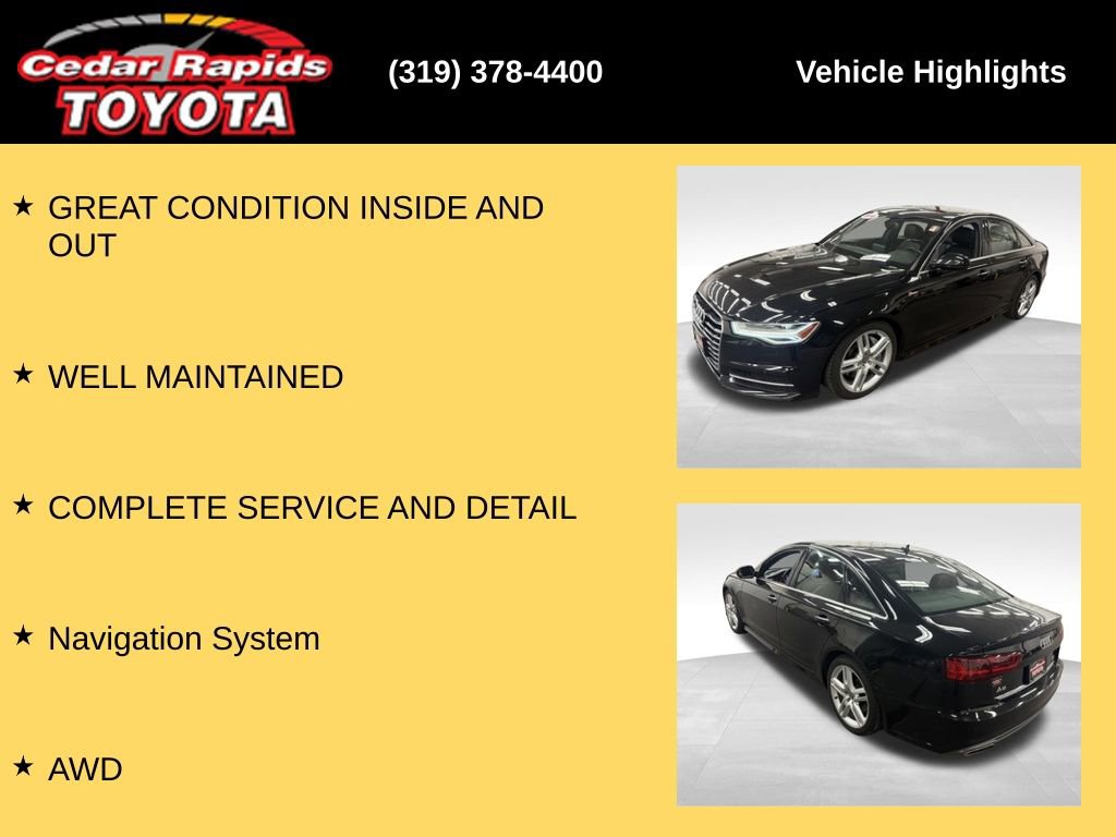 Used 2016 Audi A6 3.0T Premium Plus w/ S Line Sport Package image 8