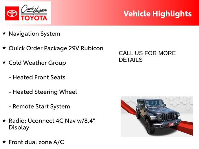 Used 2023 Jeep Wrangler Unlimited Rubicon 4xe w/ Cold Weather Group AWD/4WD image 5