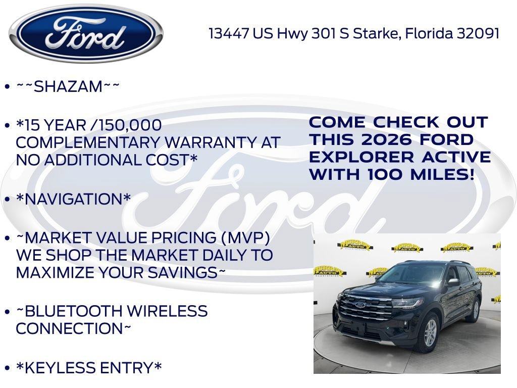 New 2026 Ford Explorer Active w/ Active Comfort Package RWD image 5