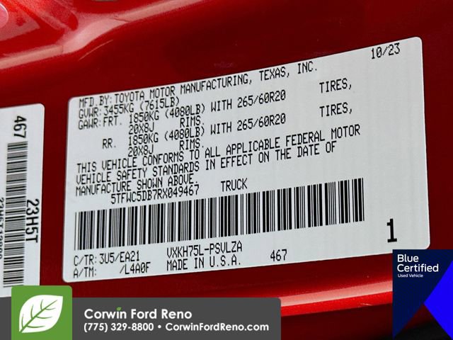 Used 2024 Toyota Tundra Limited AWD/4WD image 37