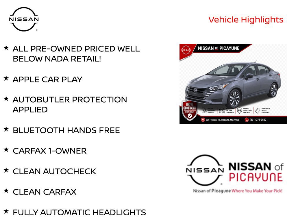 Certified 2024 Nissan Versa S w/ S Plus Package FWD image 12