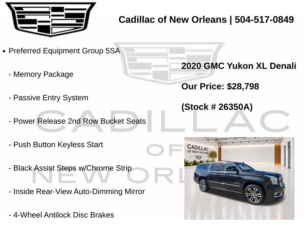 Used 2020 GMC Yukon XL Denali w/ Denali Premium Package RWD image 7