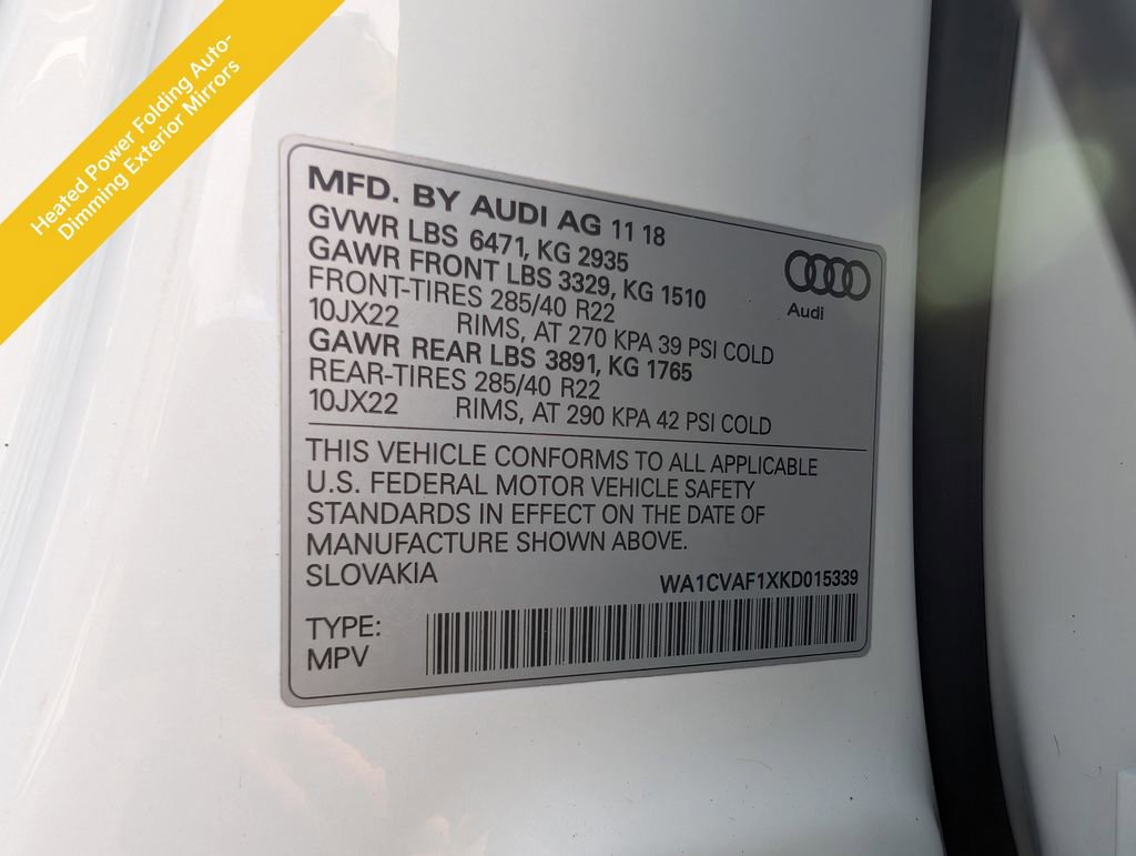 Used 2019 Audi Q8 Prestige w/ Towing Package image 29