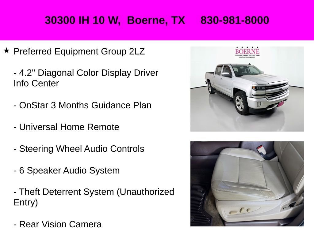 Used 2017 Chevrolet Silverado 1500 LTZ Z71 w/ LTZ Plus Package image 41