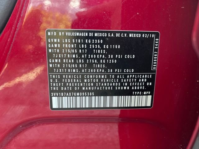 Used 2019 Volkswagen Tiguan S w/ Driver Assistance Package FWD image 15