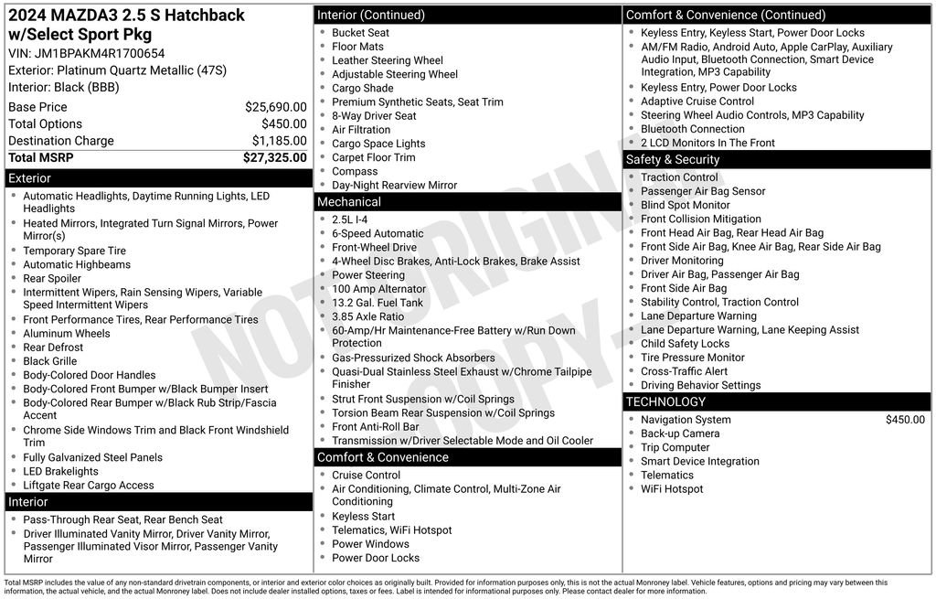 Used 2024 MAZDA MAZDA3 s image 35