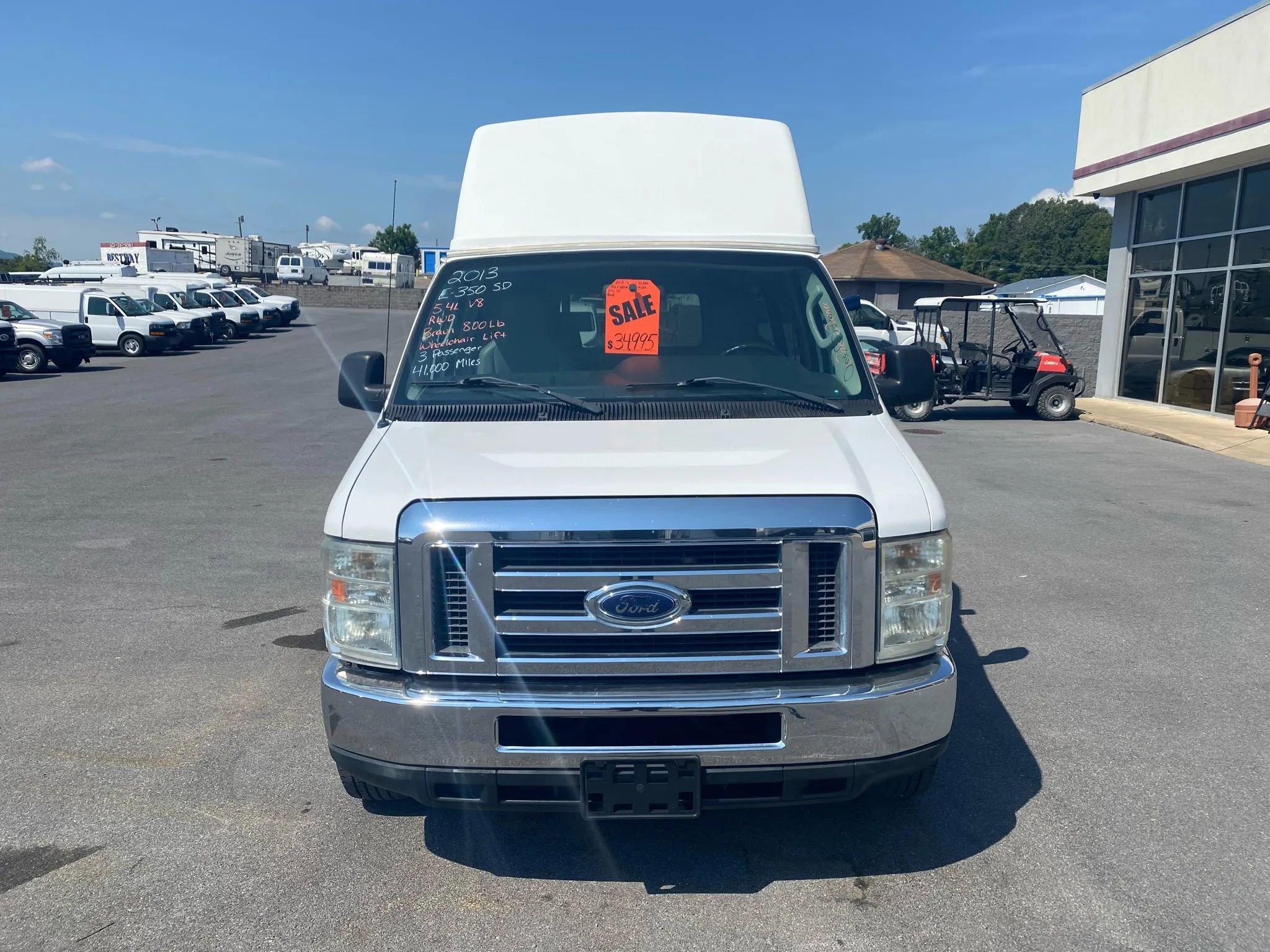 Used 2013 Ford E-350 and Econoline 350 Extended Super Duty w/ PWR Group RWD image 2