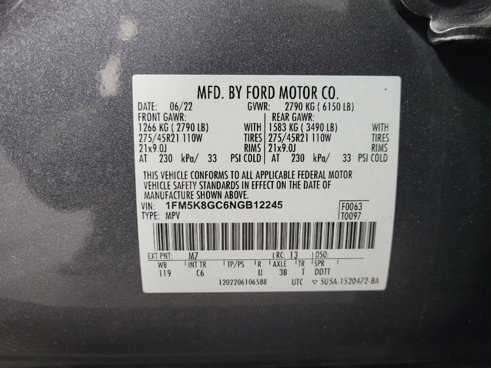 Used 2022 Ford Explorer ST w/ Equipment Group 401A AWD/4WD image 33