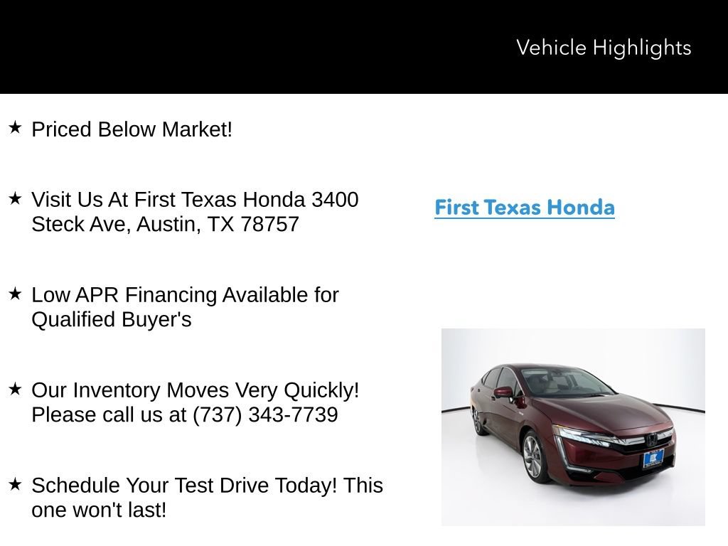 Used 2018 Honda Clarity Plug-In Hybrid image 10