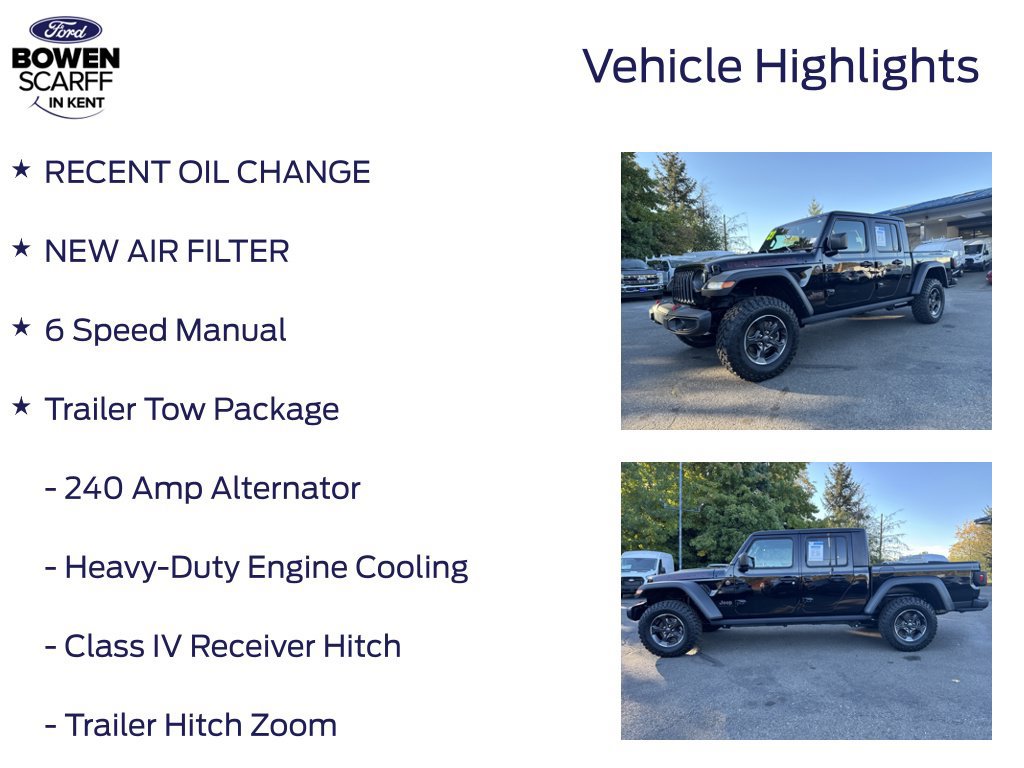 Used 2023 Jeep Gladiator Rubicon w/ Cold Weather Group AWD/4WD image 4