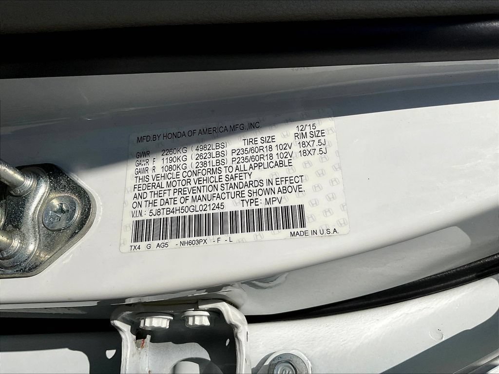 Used 2016 Acura RDX w/ Technology Package AWD/4WD image 18
