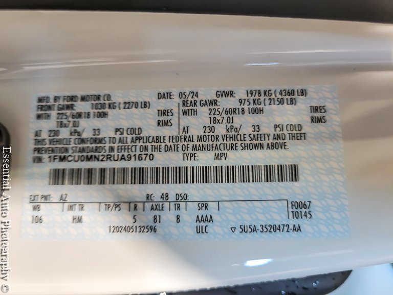 Certified 2024 Ford Escape ST-Line w/ Tech Pack #1 FWD image 28