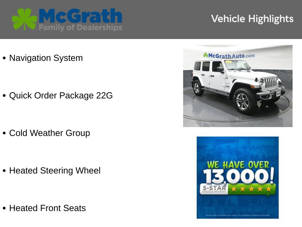 Used 2022 Jeep Wrangler Unlimited Sahara w/ Cold Weather Group AWD/4WD image 6