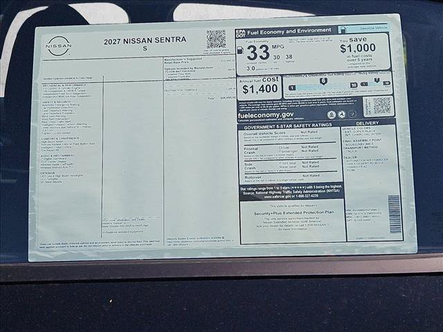 New 2027 Nissan Sentra S FWD image 17