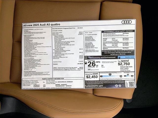 New 2025 Audi A5 2.0T Premium Plus image 15