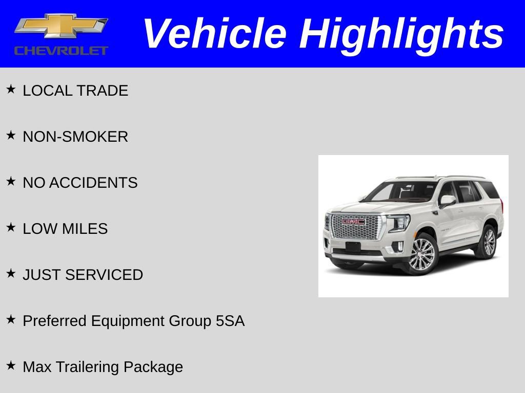 Used 2022 GMC Yukon Denali w/ Max Trailering Package AWD/4WD image 2