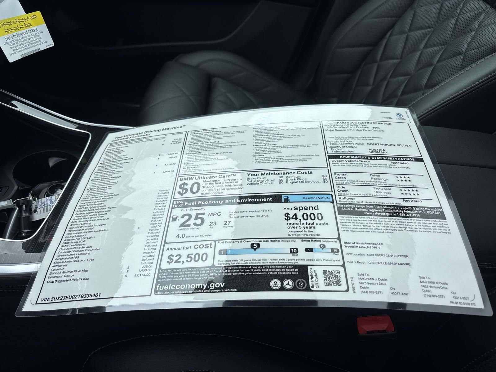 New 2026 BMW X5 xDrive40i w/ M Sport Package AWD/4WD image 35