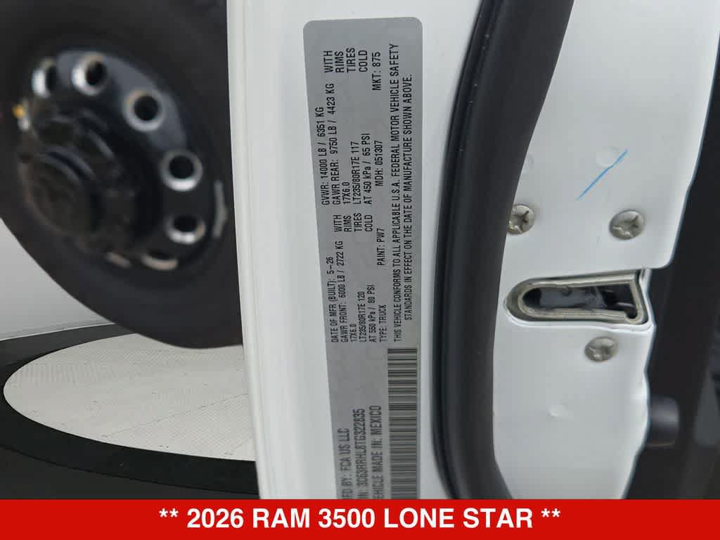 New 2026 RAM 3500 Lone Star AWD/4WD image 36