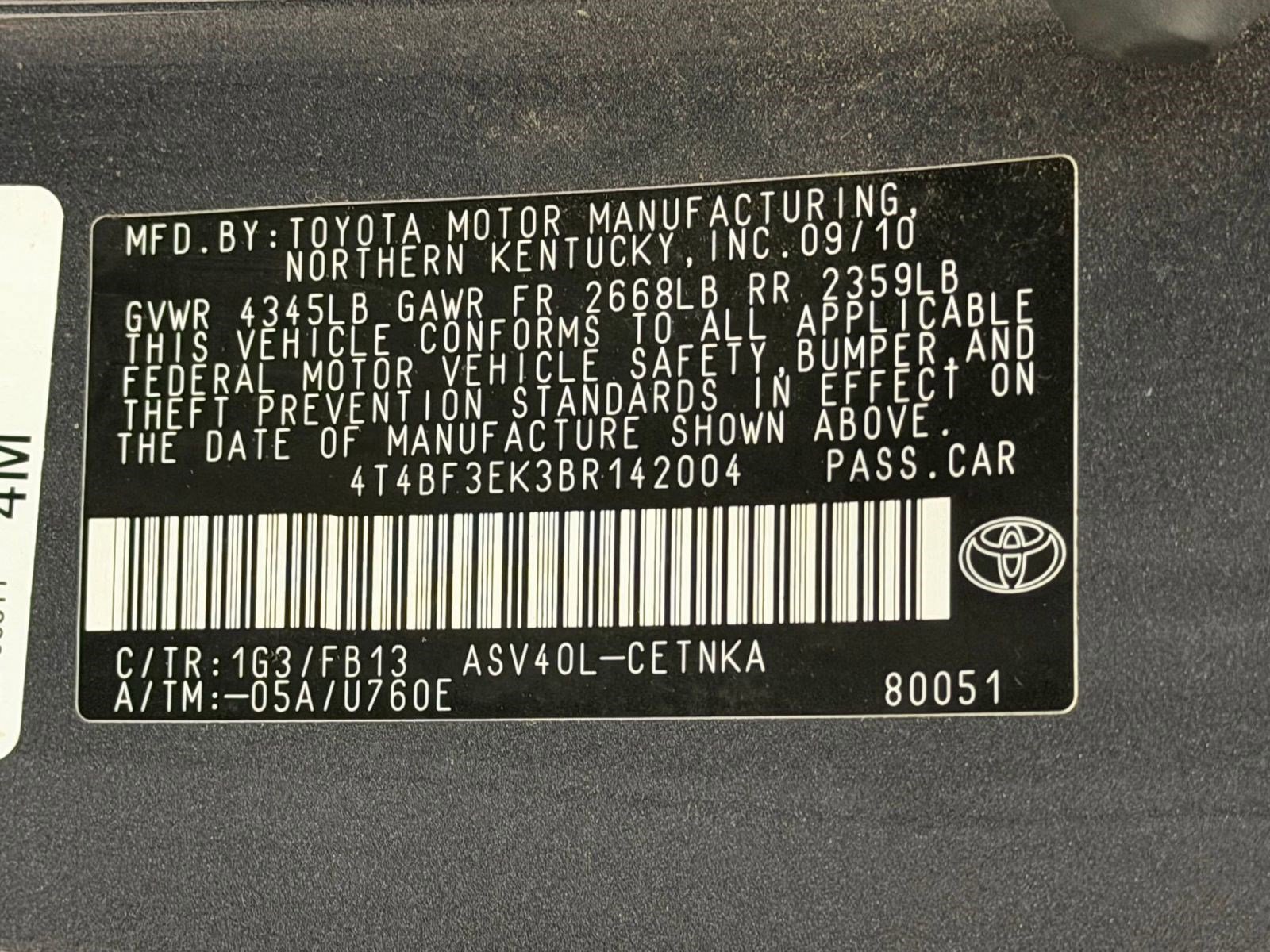 Used 2011 Toyota Camry LE w/ LE Extra-Value Pkg FWD image 19