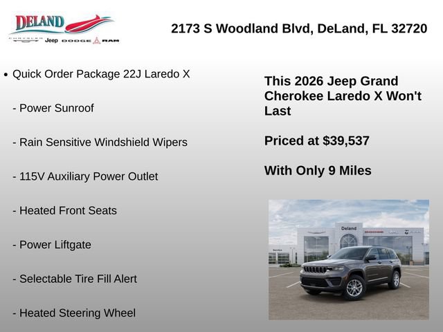 New 2026 Jeep Grand Cherokee Laredo X RWD image 8