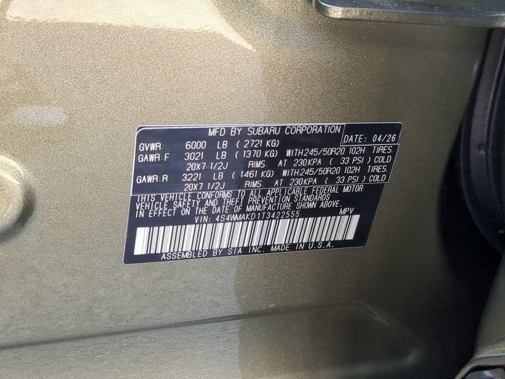 New 2026 Subaru Ascent Touring AWD/4WD image 35