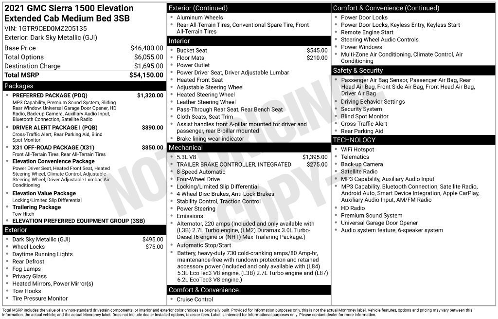 Certified 2021 GMC Sierra 1500 Elevation w/ Preferred Package AWD/4WD image 5