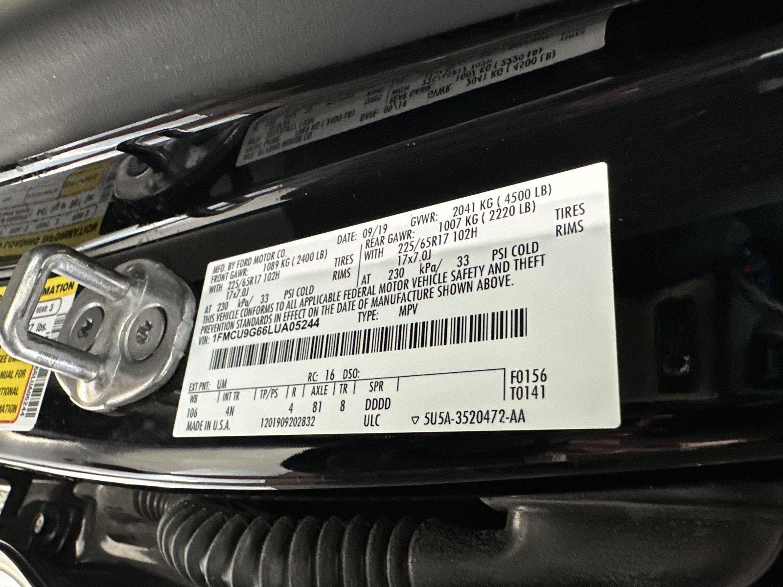 Used 2020 Ford Escape SE AWD/4WD image 16