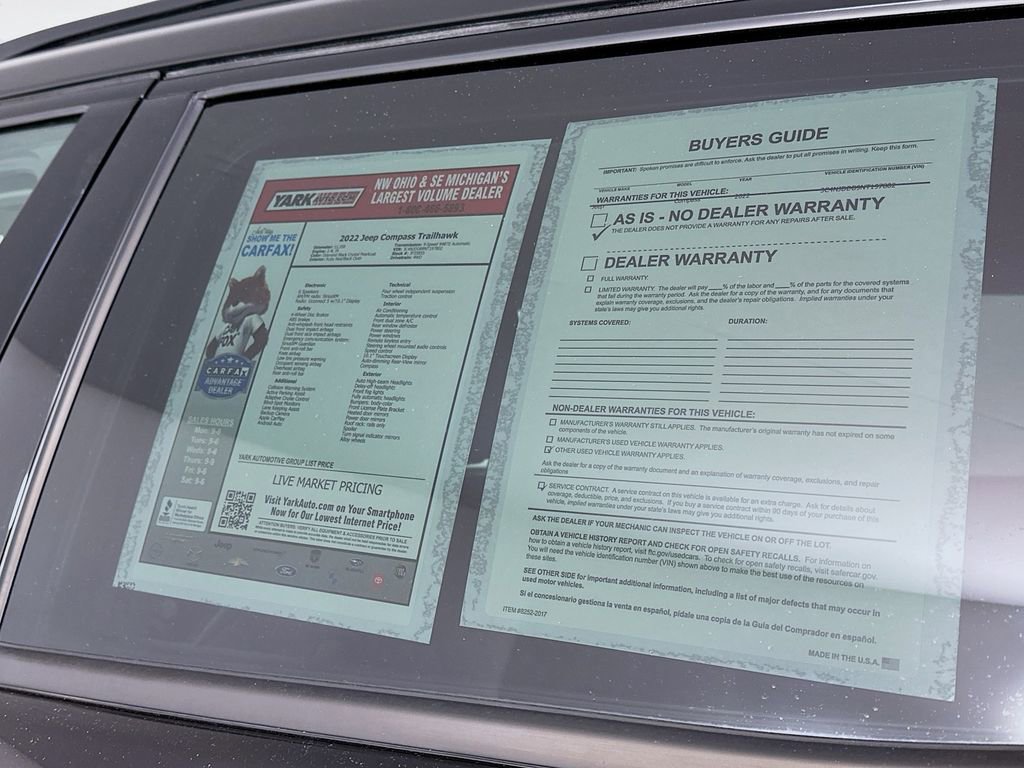 Certified 2022 Jeep Compass Trailhawk image 15