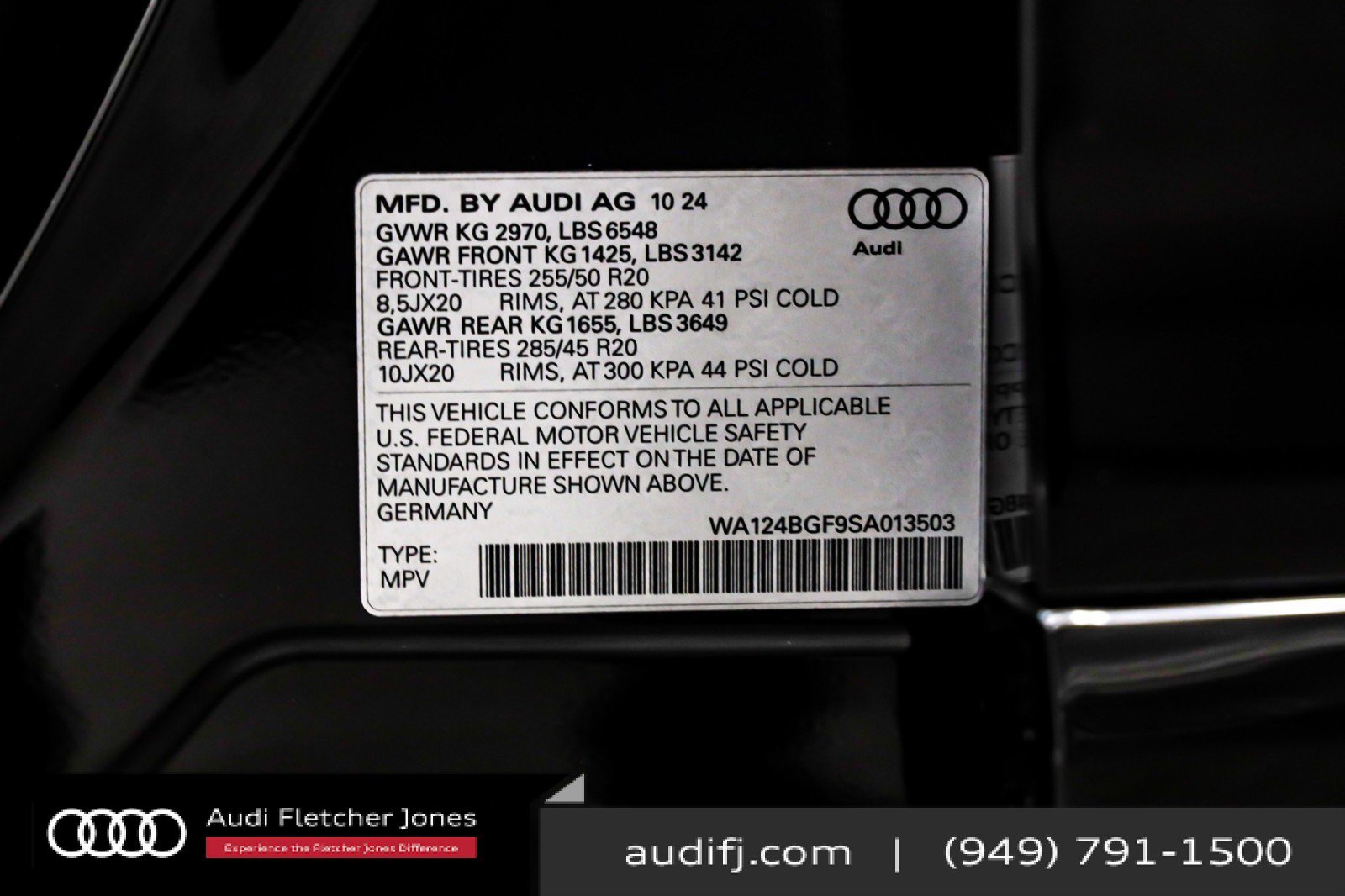 Used 2025 Audi Q6 e-tron Premium Plus w/ Premium Plus image 25