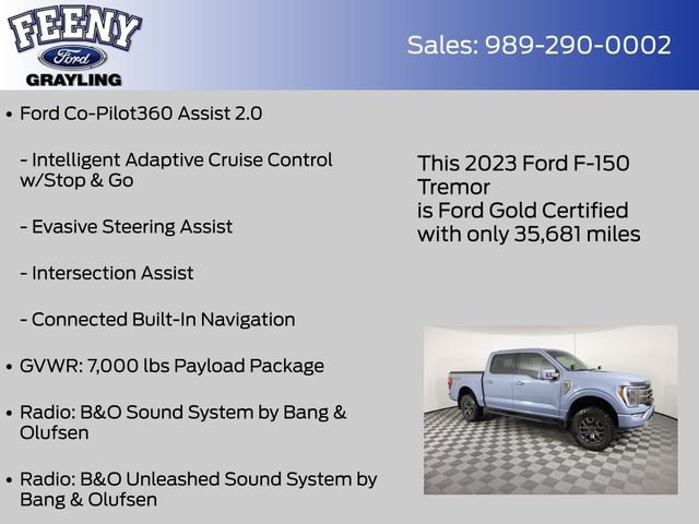 Certified 2023 Ford F150 Tremor w/ Equipment Group 402A High image 22