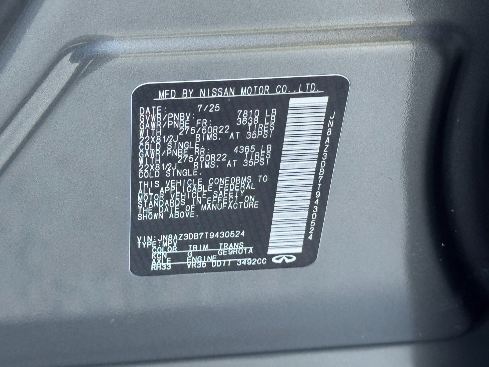 Used 2026 INFINITI QX80 4WD image 49