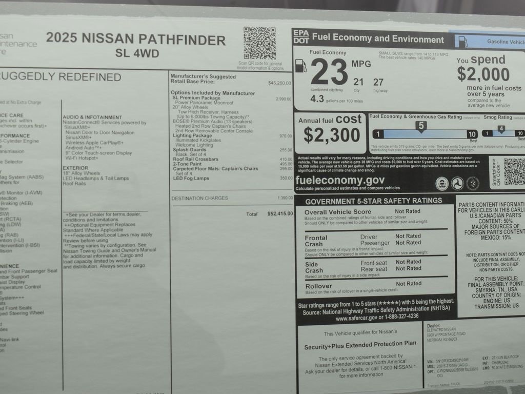 Certified 2025 Nissan Pathfinder SL w/ SL Premium Package image 24