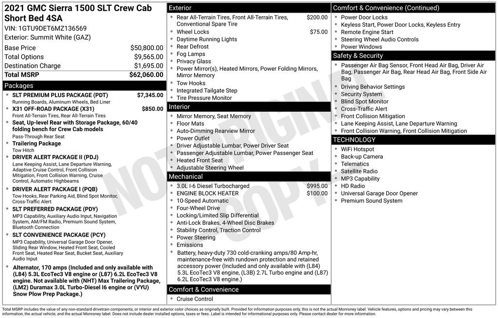 Used 2021 GMC Sierra 1500 SLT w/ SLT Premium Plus Package AWD/4WD image 4