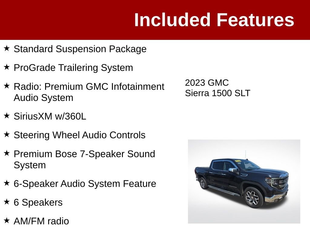 Used 2023 GMC Sierra 1500 SLT w/ SLT Premium Package AWD/4WD image 4