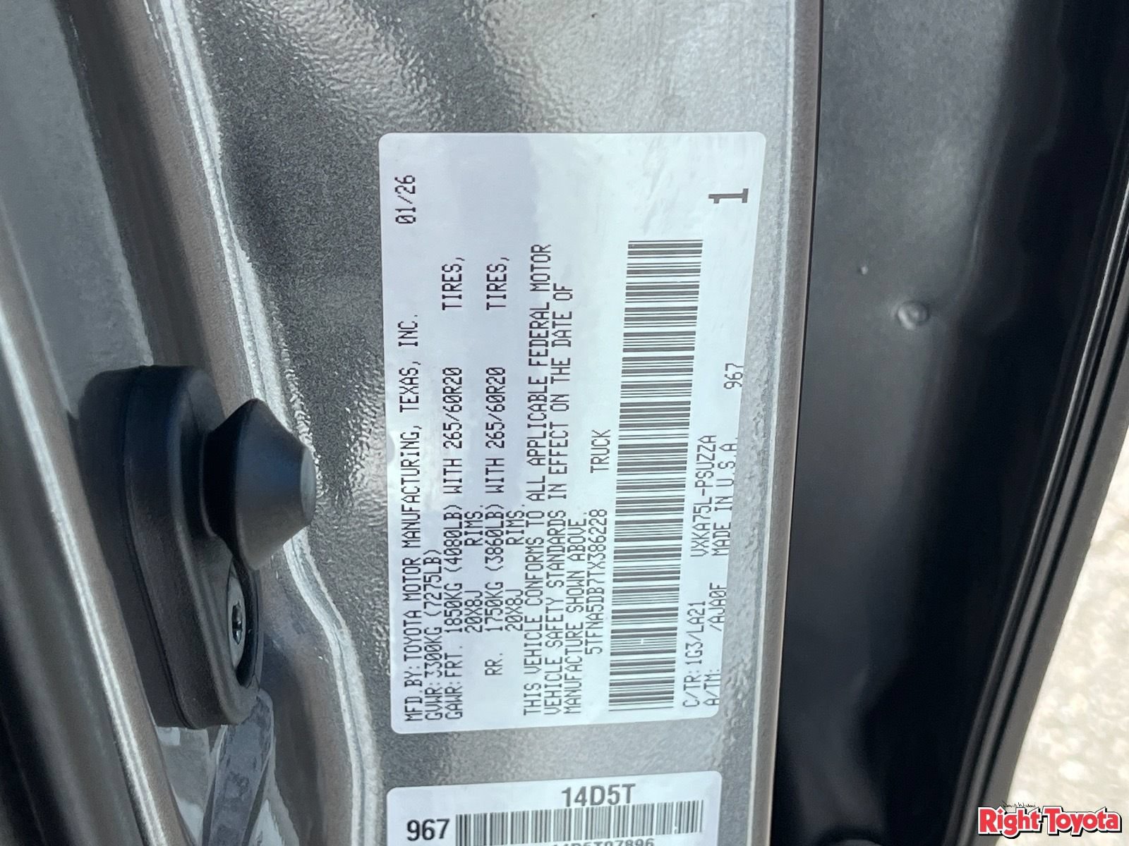 Certified 2026 Toyota Tundra Platinum AWD/4WD image 34